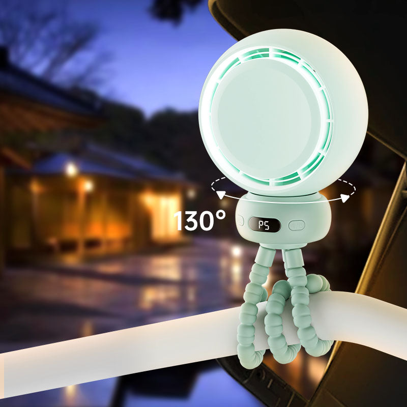 Foldable 5-Speed Stroller Fan